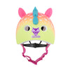 raskullz super rainbow corn child helmet pink back