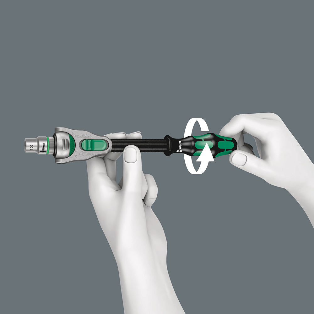 Wera 8008 A Zyklop Mini 3 Ratchet with 1/4