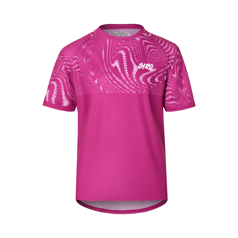 Giro Youth Roust Jersey - Pink Ripple