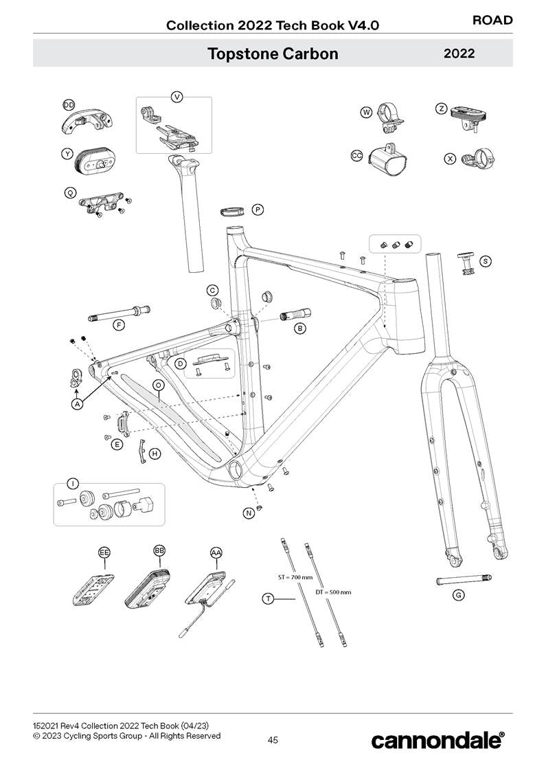 SuperSix EVO Spares 2020 - 2022