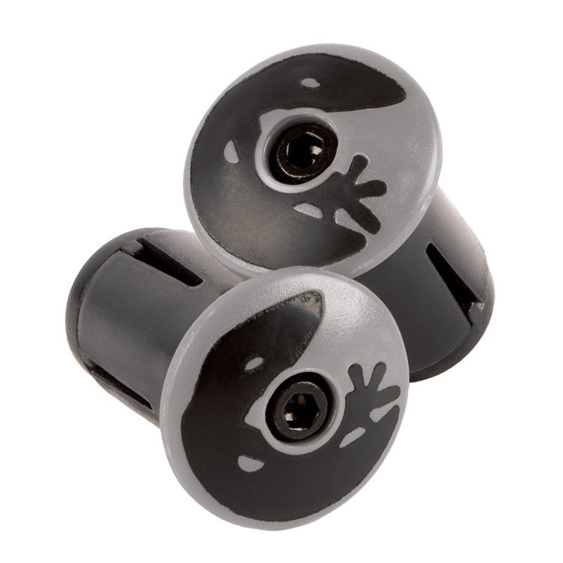 Lizard Skins Road Bar End Plugs Cool Gray