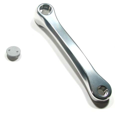 CRANK LH ALLOY 170/175MM SILVER