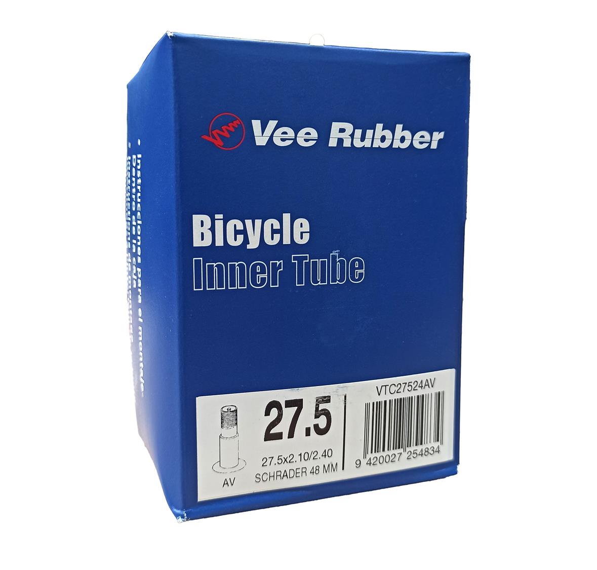 Vee Rubber Inner Tube 27.5 x 2.10/2.40 AV 48 MM Schrader - VTC27524AV