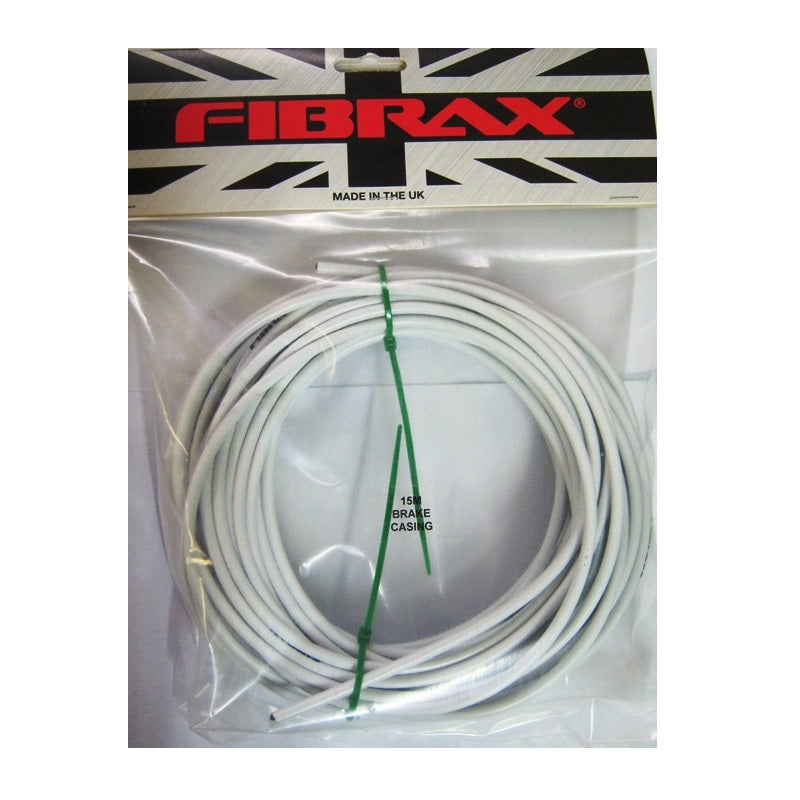 Fibrax 2P Brake Outer Casing White 15m Roll