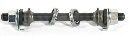 AQ59B AXLE  FRONT  3/8 NUT STEEL HUB