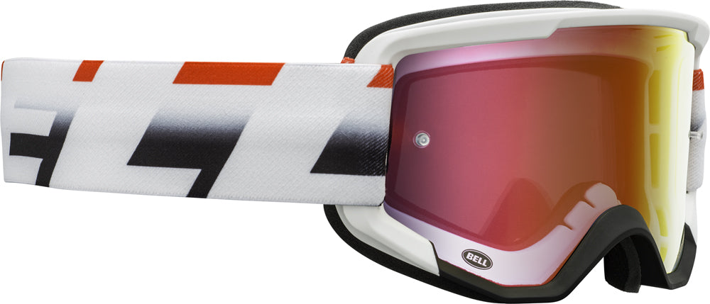 Bell Descender Mirror - Wht/Red/Blk