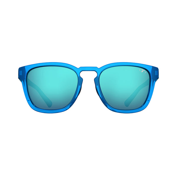 Tifosi Smirk Sunglasses Electric Blue with Sky Blue Mirror Lens
