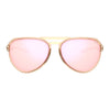 Tifosi Selca Sunglasses Crystal Brown with Pink Mirror Lens
