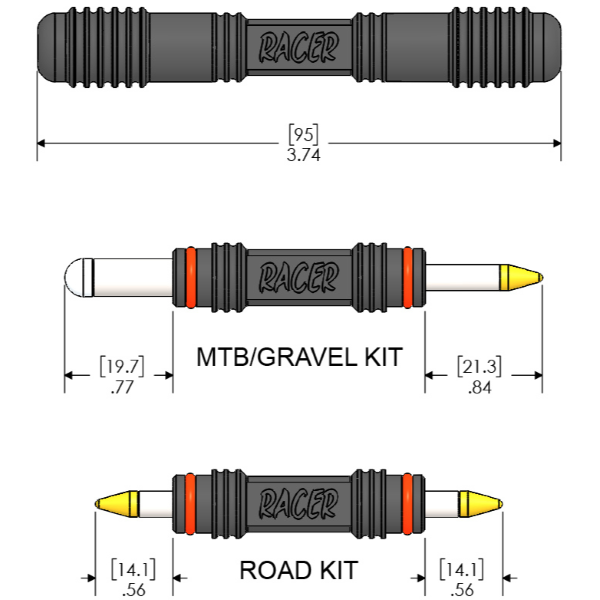 Racer MTB and Road Dims tn