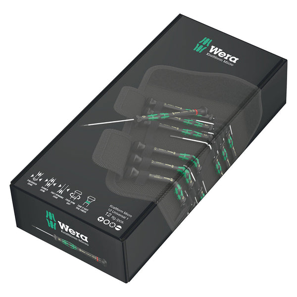 Wera Kraftform Micro Screwdriver 12 Piece Set for Electronics