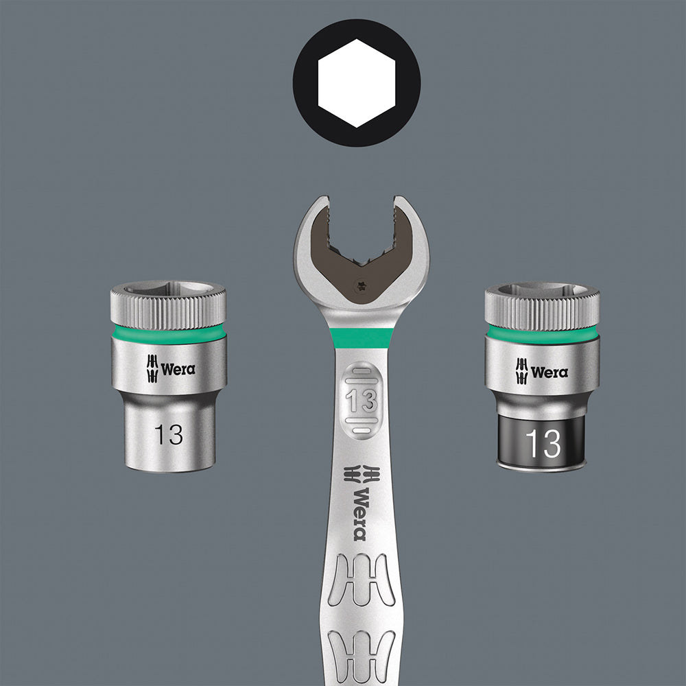 Wera 8008 A Zyklop Mini 3 Ratchet with 1/4