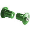 M-Wave Alloy Bar End Plugs Green - Thumbnail