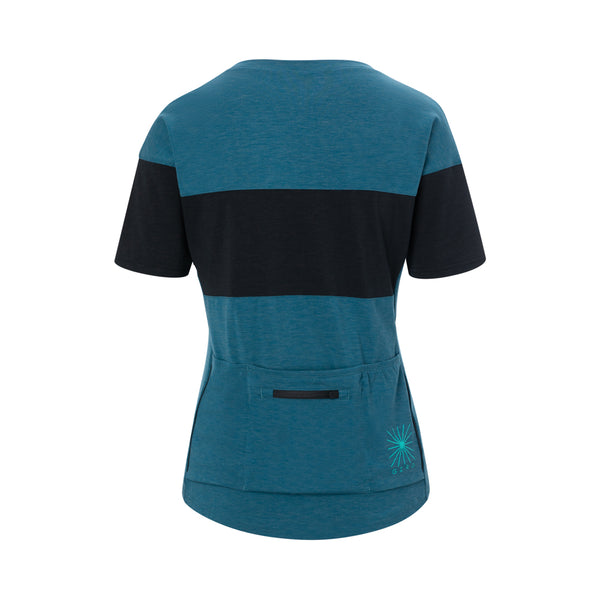 Giro Ride Jersey Womens - Harbor Blue/Black