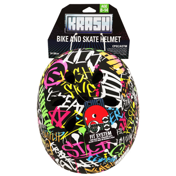 Krash Street Writer Youth Helmet - Neon