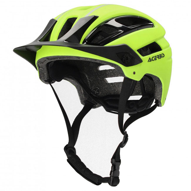 ACERBIS DoubleP MTB Helmet Yellow Fluro Black