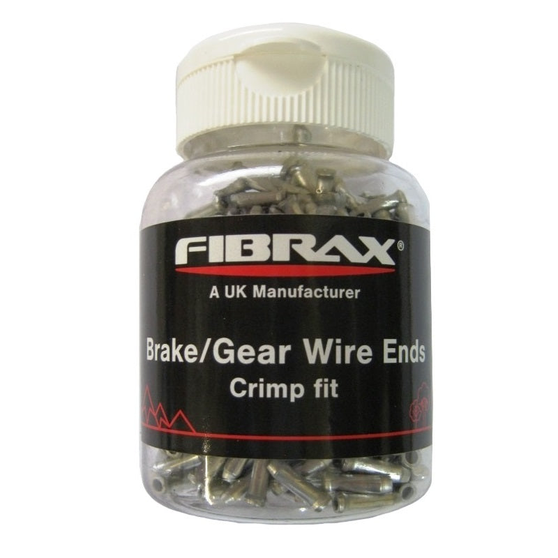 Fibrax Alloy Non-Fray Cable Ends Silver