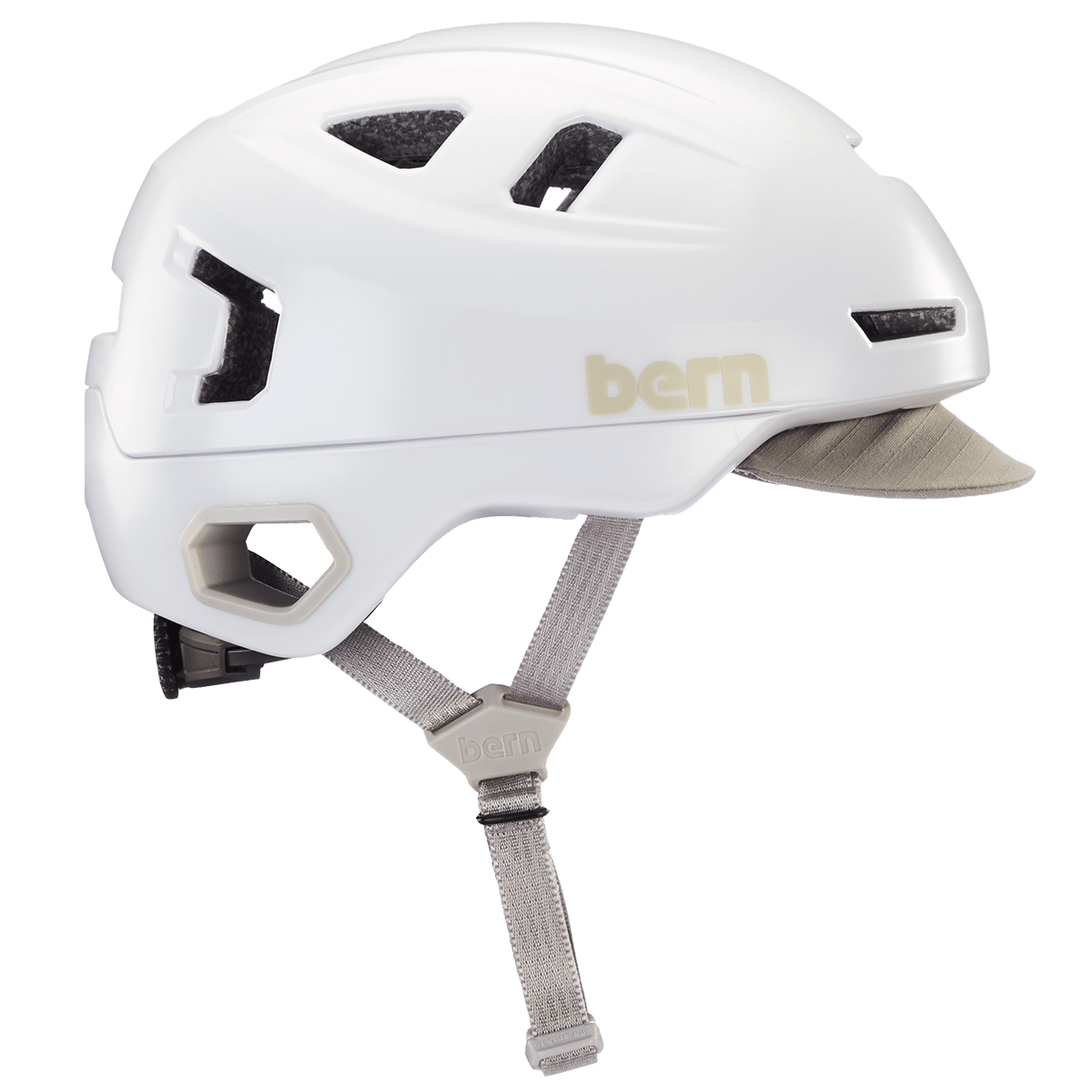 Bern Hudson MIPS Satin White - Papanui Cycles