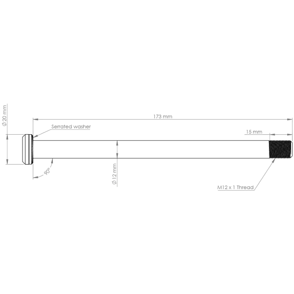 Burgtec Santa Cruz Rear Axles 173.7mm - Papanui Cycles