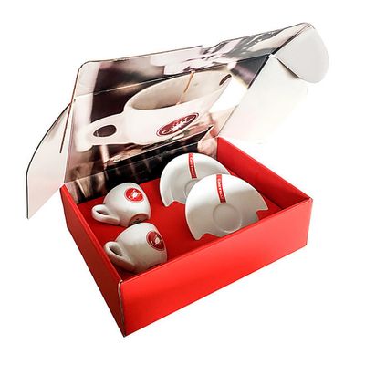 Castelli Espresso Cup Set white/red - Papanui Cycles