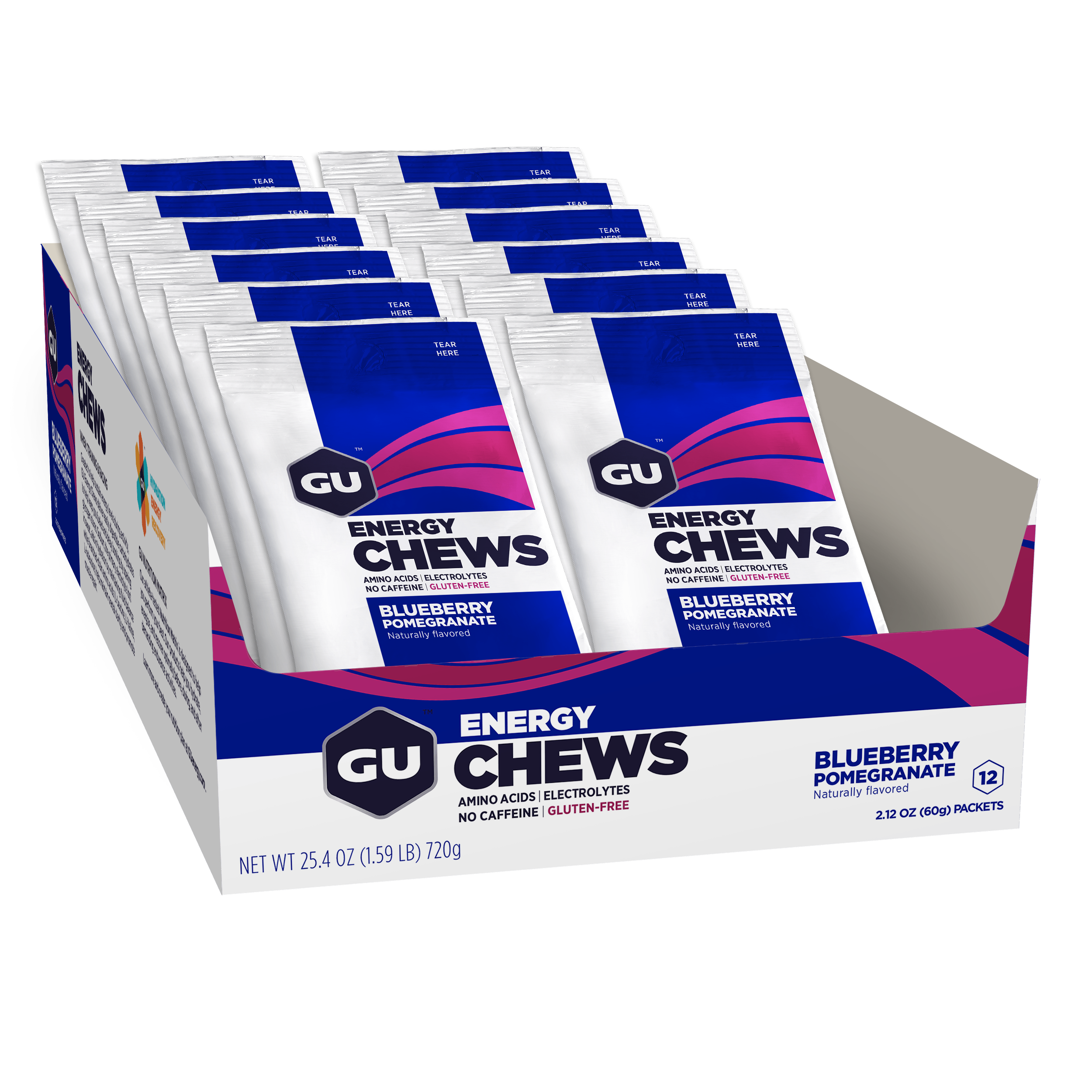 GU Chews (Box of 12 Double Serves) - GU Energy New Zealand