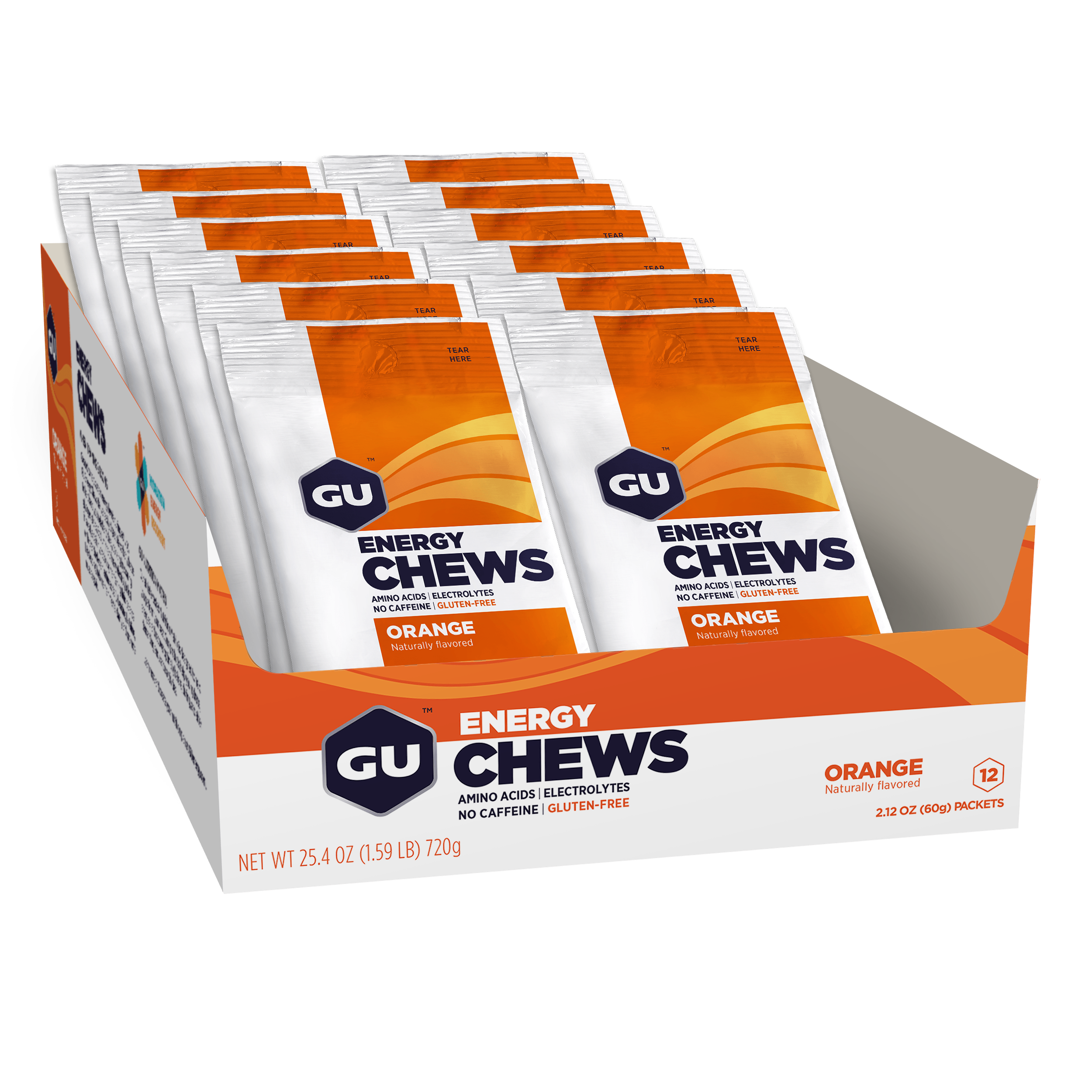 GU Chews (Box of 12 Double Serves) - GU Energy New Zealand