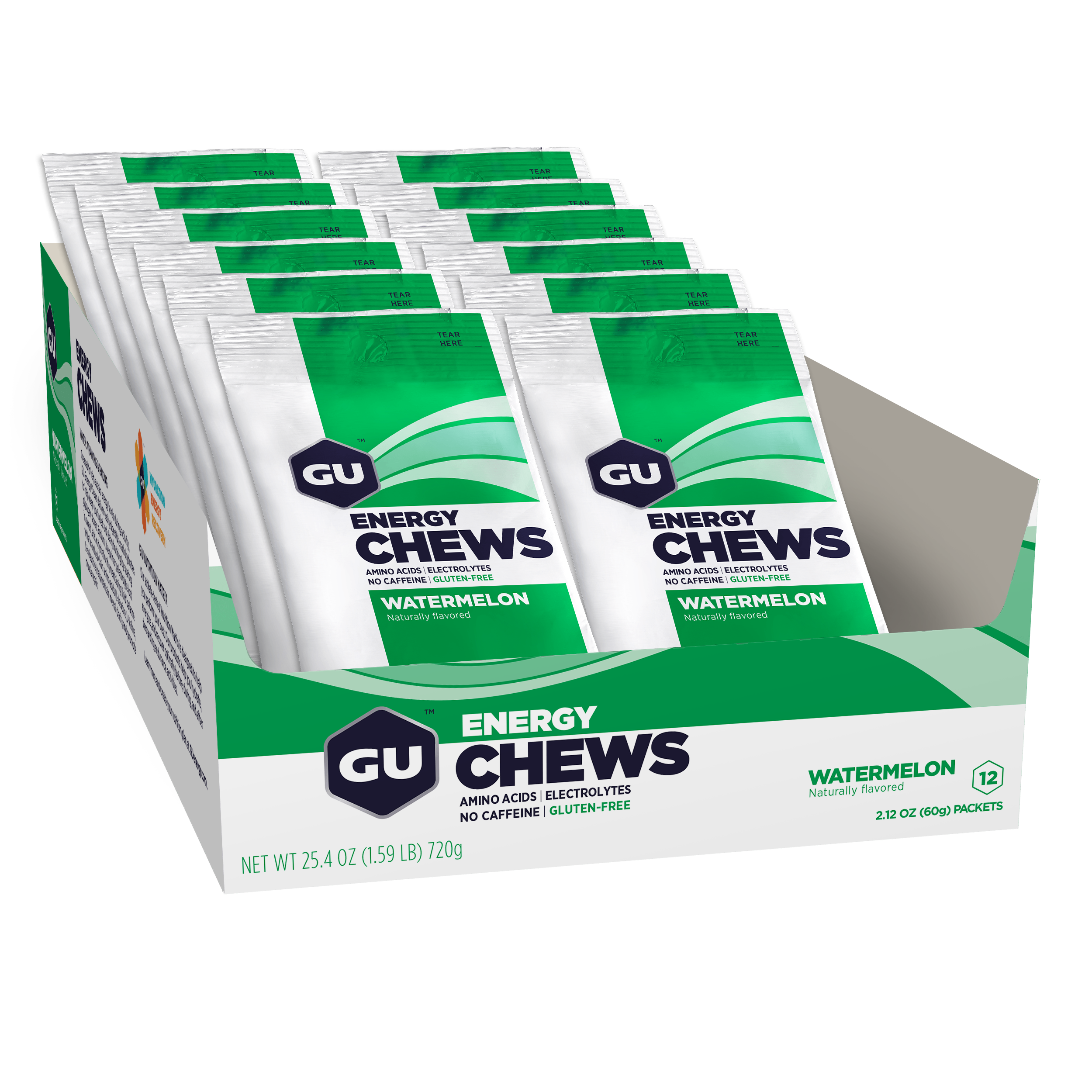 GU Chews (Box of 12 Double Serves) - GU Energy New Zealand