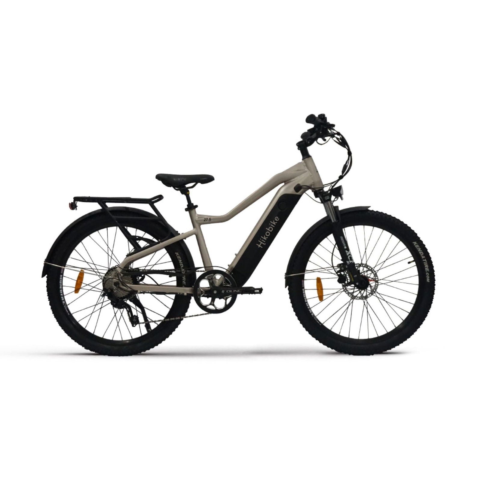 HIKO ENDURO ELECTRIC BIKE 672WH Silver - Papanui Cycles