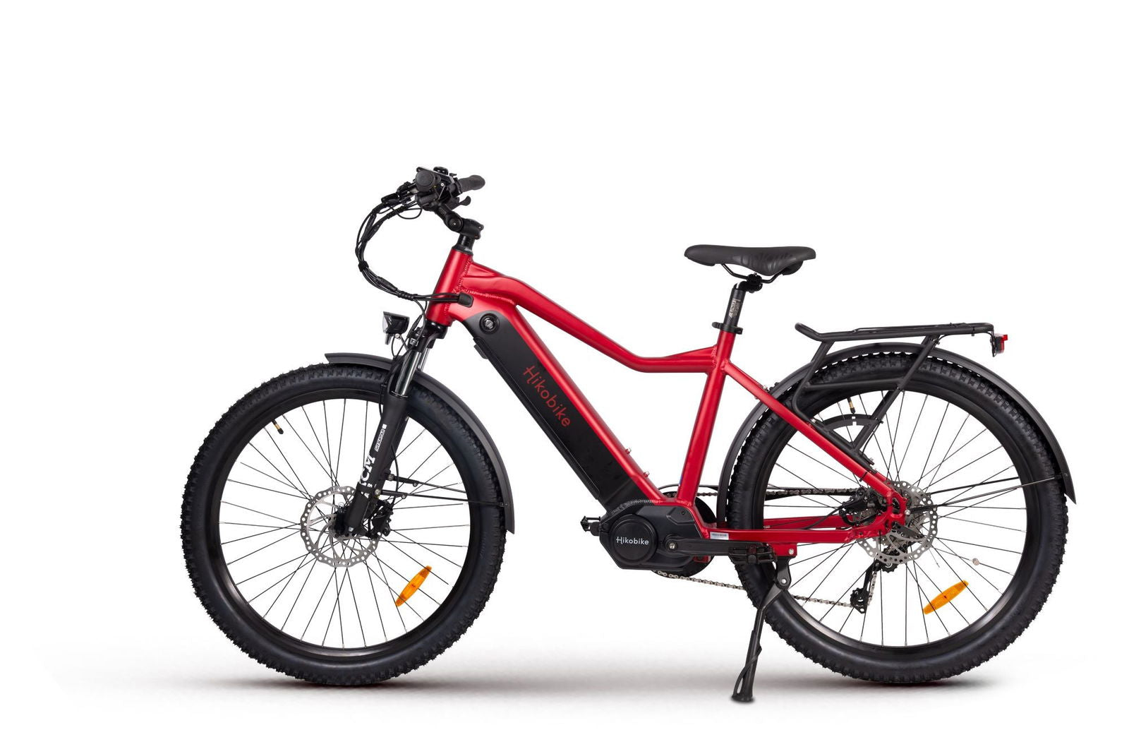 Hiko Ascent Electric Bike 672Wh Red - Papanui Cycles