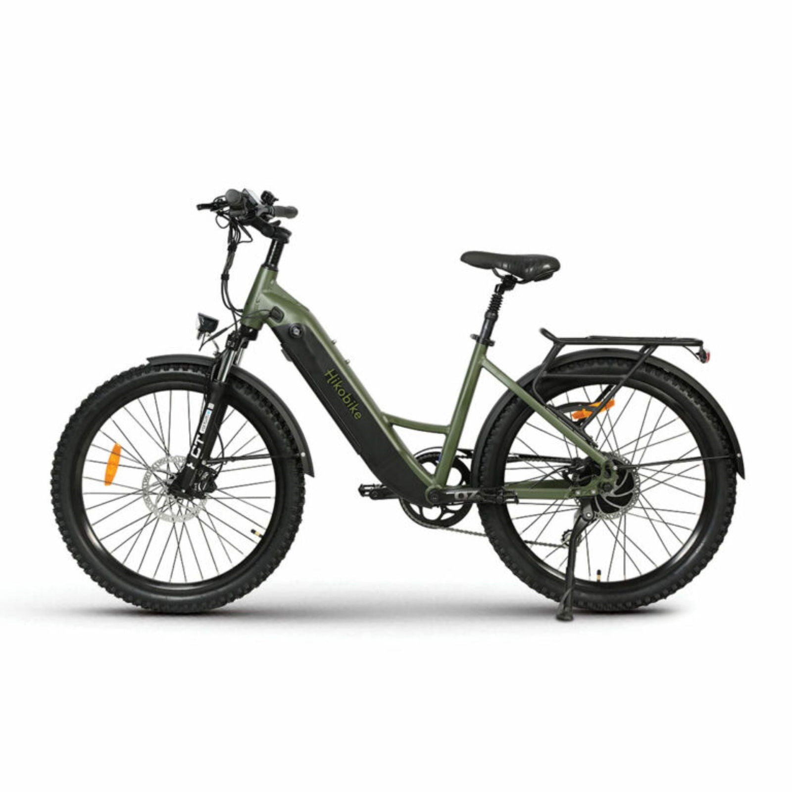 Hiko Scout Electric Bike 672Wh Olive - Papanui Cycles