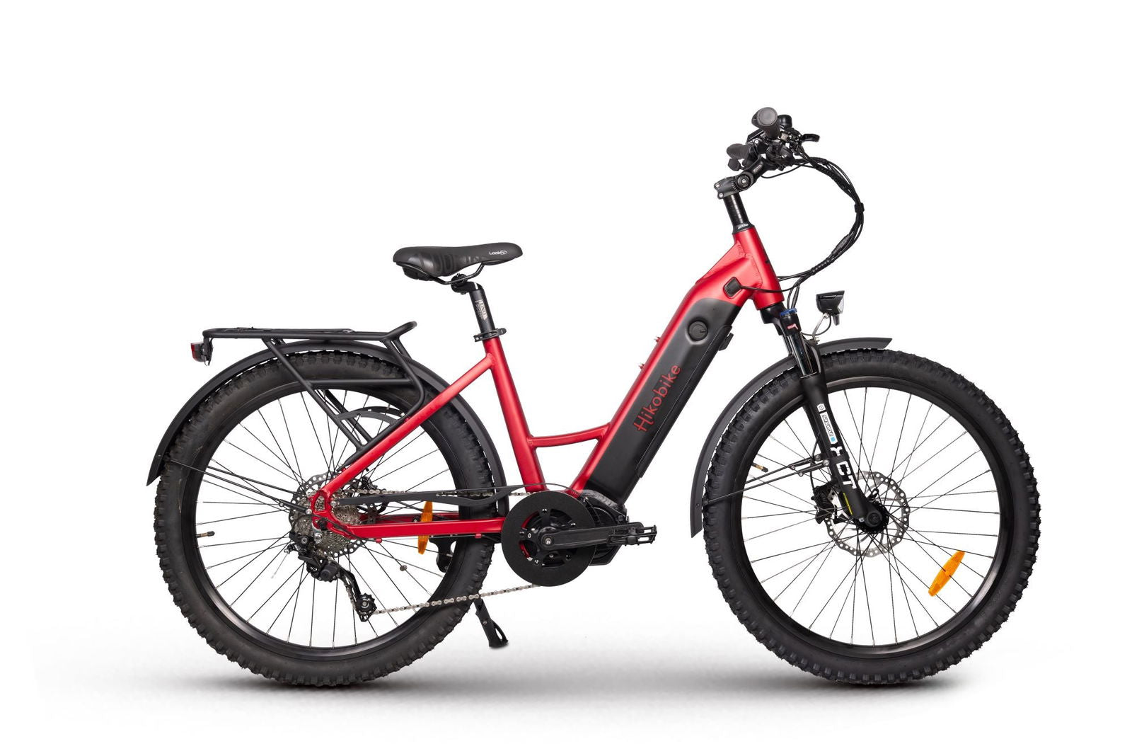 Hiko Vibe Electric Bike 672WH Red - Papanui Cycles