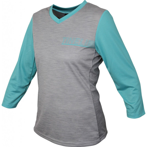 Women's Turquoise 3/4 Trail Jersey - Last Items-L-Female