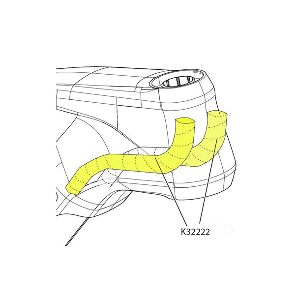 Cannondale Moterra Head Tube Cable Wrap 290x10mm