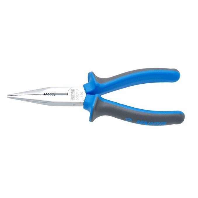 Unior Long Nose Pliers with Side Cutters and Pipe Grip Straight 170mm