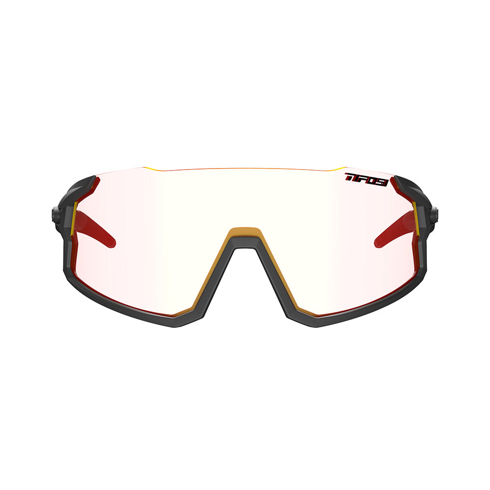 Tifosi Stash Sunglasses Matte Gunmetal with Clarion Red Fototec Lens
