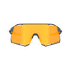 Tifosi Rail Race Sunglasses Satin Vapor with Clarion Orange and Clear Lens
