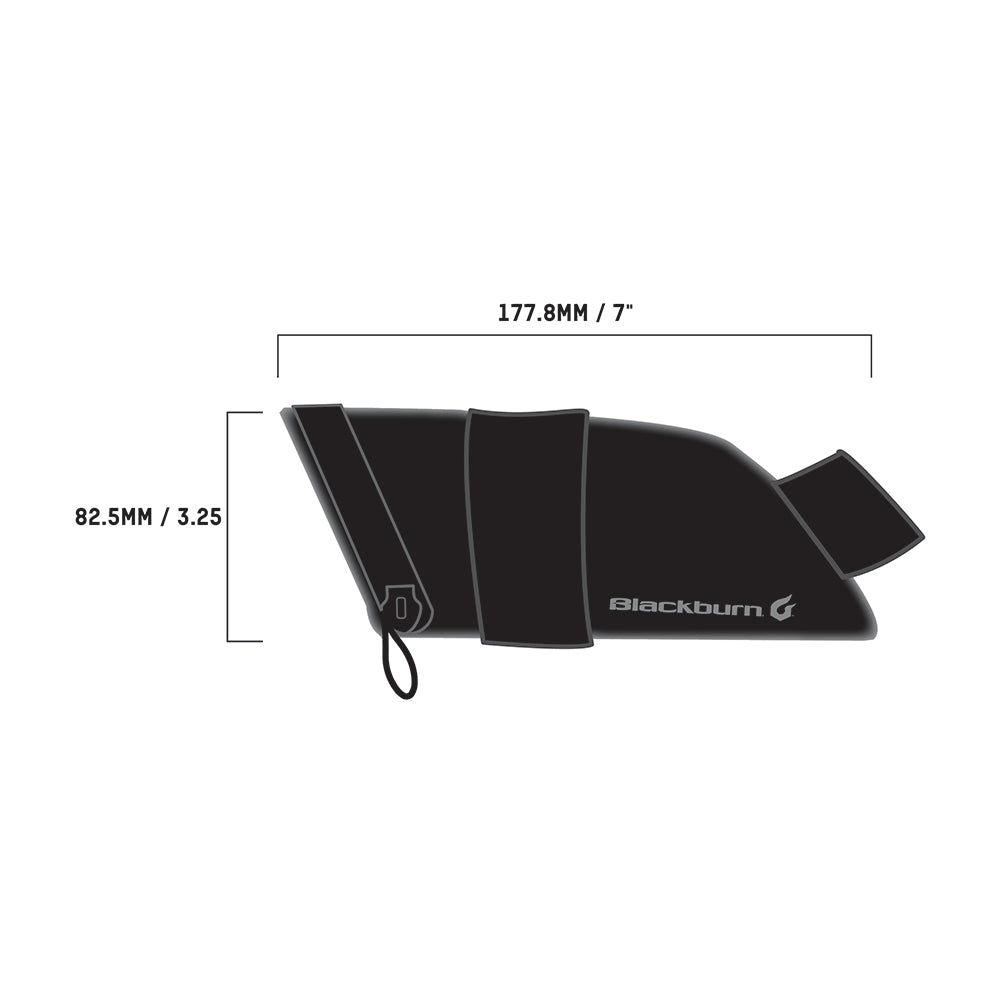 Blackburn Grid Medium Seat Bag Dims