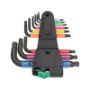 Wera 950/9 Hex-Plus Multicolour BlackLaser Ballend Metric L-key Set