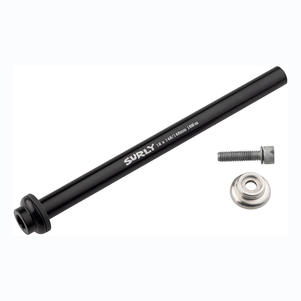 Surly Rear Thru-Axle 12mm x 142mm / 148mm Chromoly Black 
