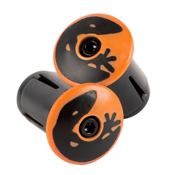 Lizard Skins Road Bar End Plugs Tangerine Orange