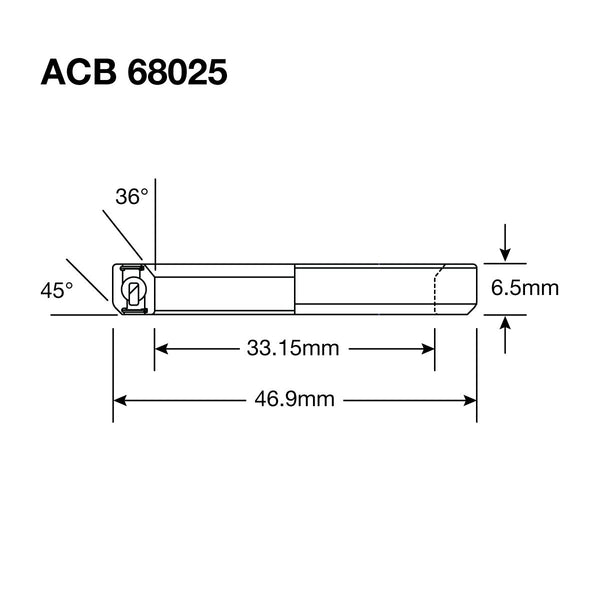 Enduro HS Bearing 1.25" 33.15 x 46.9 x 6.5 36x45°