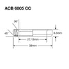 Enduro Headset Bearing 1" Stainless ACB 6805 SS 27