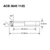 Enduro Headset Bearing 1.125" Stainless ACB 3645 1