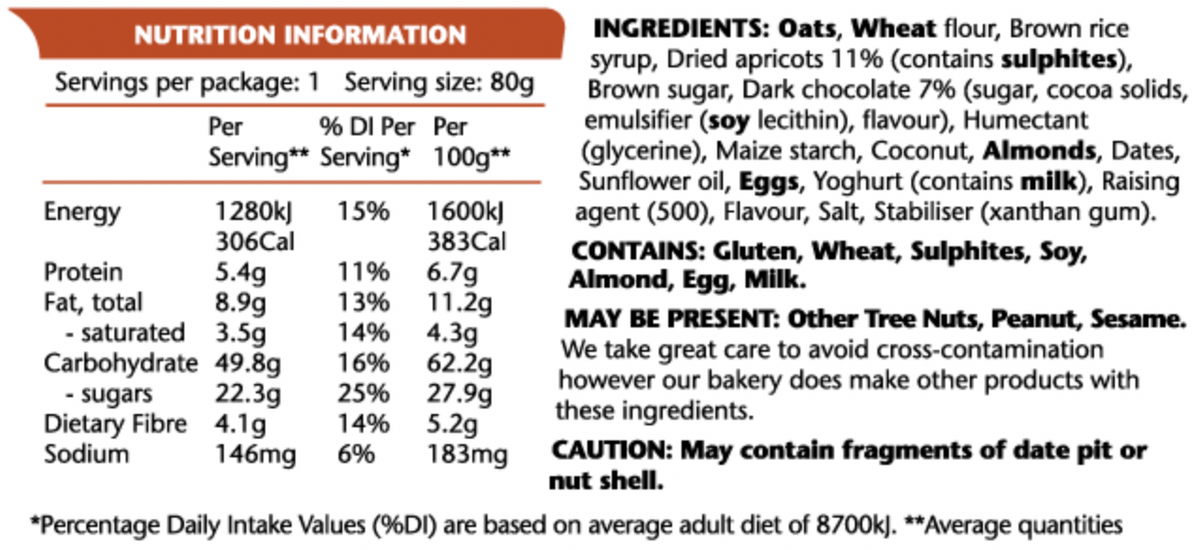 Ems Power Cookie Bars