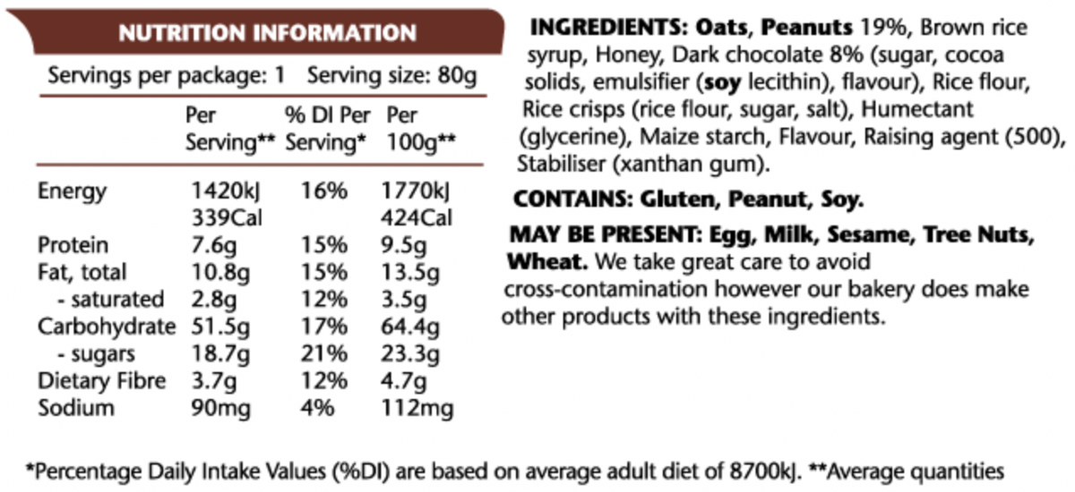 Ems Power Cookie Bars