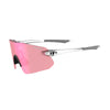 Tifosi Vogel SL Sunglasses Crystal Clear with Pink Mirror Lens
