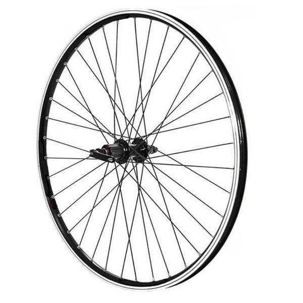 Rear 26" QR Alloy 8/9 Speed Cassette Wheel Black