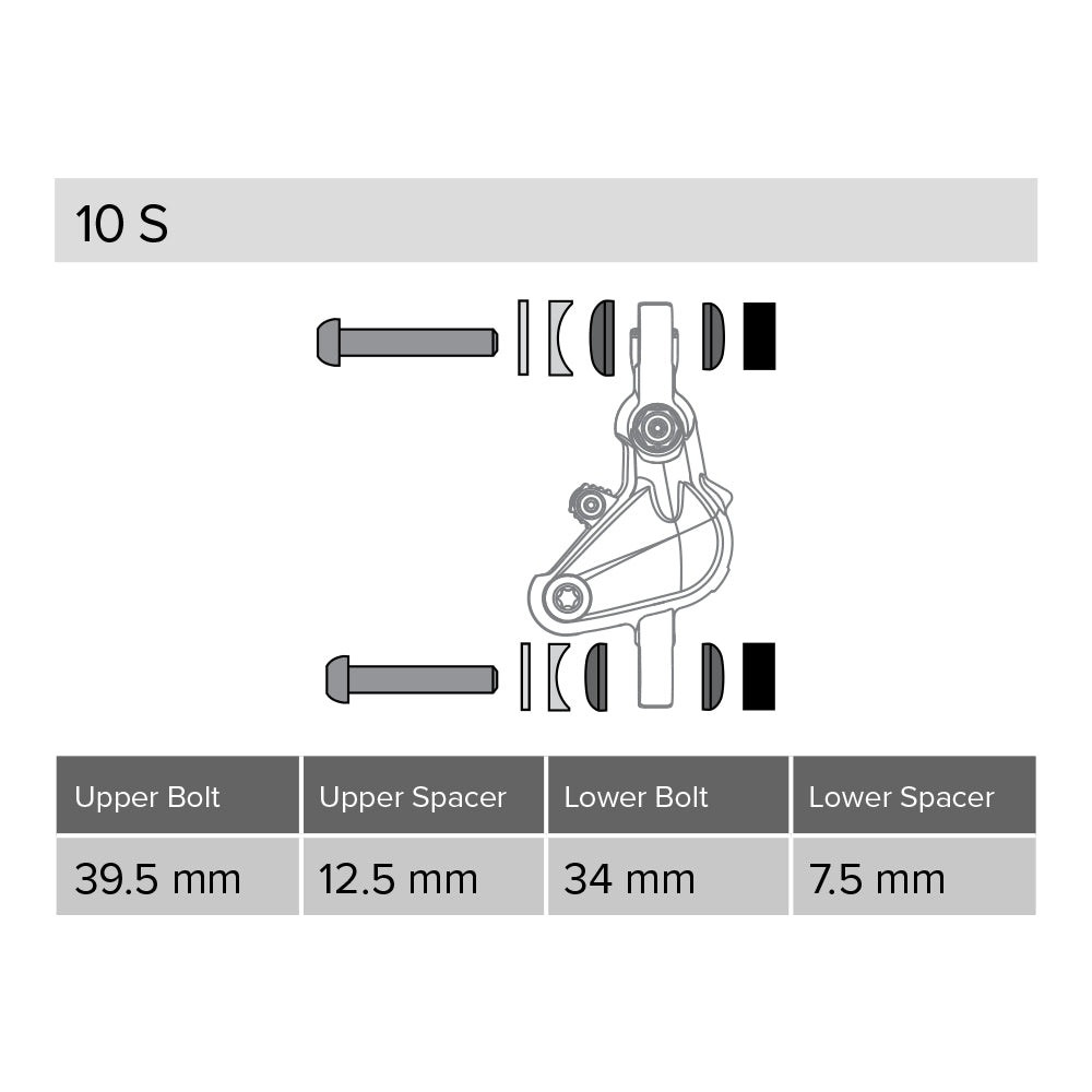 SRAM Post Spacer Set 10S Info