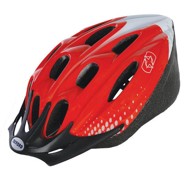 Oxford F-15 Helmet Red/White